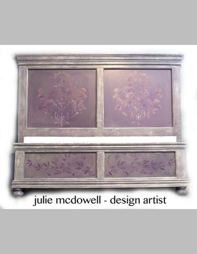 Head board and foot board designed for a paint company