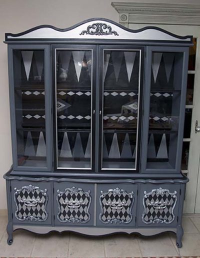 commission, china cabinet based on backgammon memories