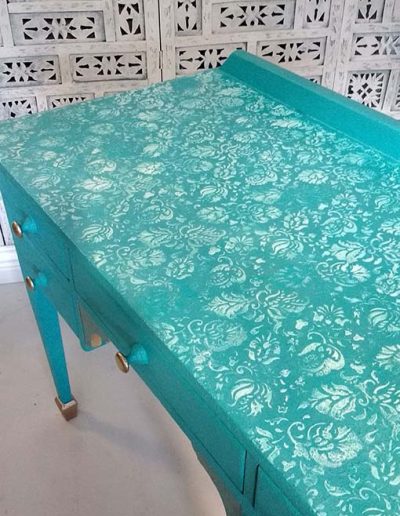 Tiffany Desk top Blue, gold and cream