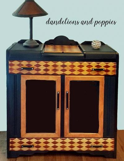 Pine cupboard Paint and stain design