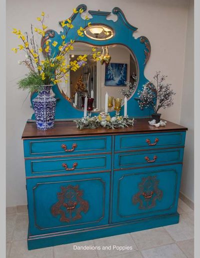 Teal sideboard