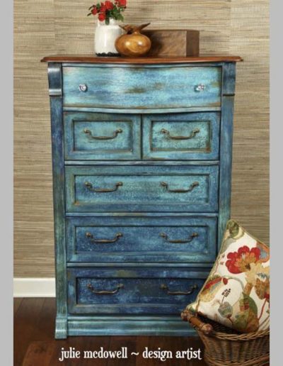 Dresser colour wash paint effect. Designed for a paint company