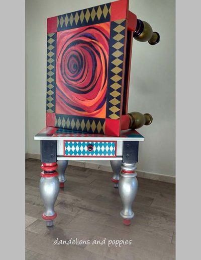 Side Tables - Commission - Alice in Wonderland theme